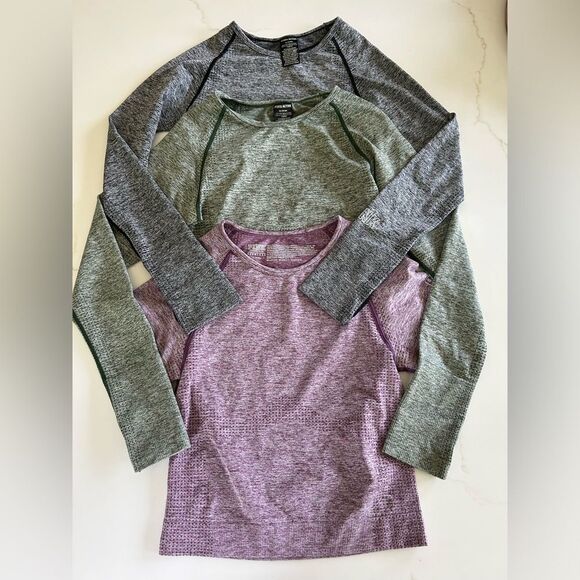 Pink Activewear 3 Tops Seamless Collection size Medium EUC - Picture 2 of 16